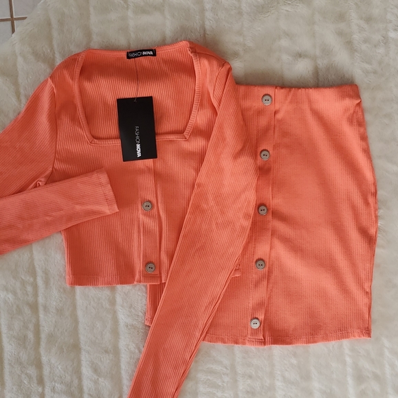 NBW Coral Fashion Nova Skirt Set - Picture 3 of 8